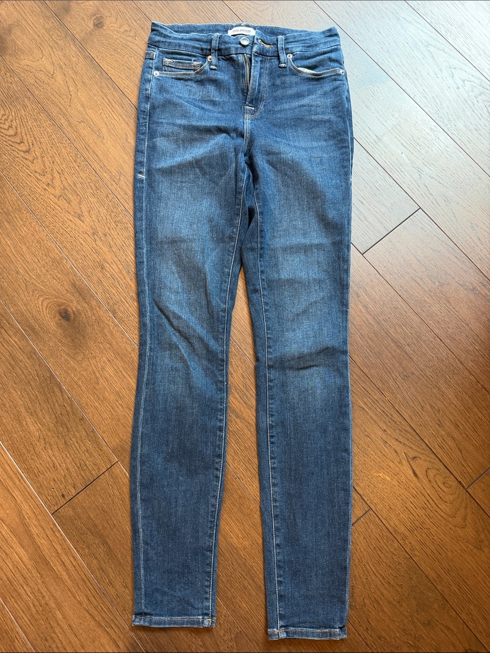 Good American Skinny Jeans in Dark Blue Denim Size 2/26